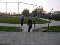 340 volg de wielerbaan naar de Sporthal met de douches